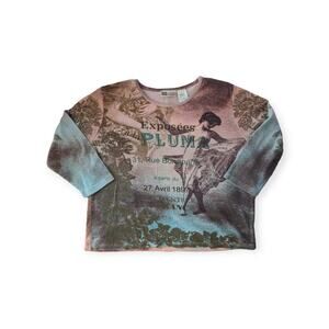 Y2K Euro Nostalgic Collage T-Shirt